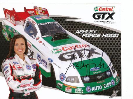 Ashley Force Hood  USA Dragstar  Auto Motorsport  Autogrammkarte  original signiert 