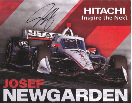 Josef Newgarden  USA Penske  Indycar  Auto Motorsport  Autogrammkarte  original signiert 
