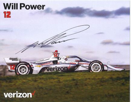 Will Power  USA   Indycar  Auto Motorsport  Autogrammkarte  original signiert 