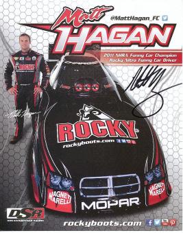Matt Hagan  USA   Indycar  Auto Motorsport  Autogrammkarte  original signiert 
