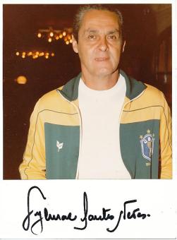 Gilmar Gylmar dos Santos Neves † 2013 Brasilien Weltmeister WM 1958 + 1962  Fußball Autogramm Karte  original signiert 