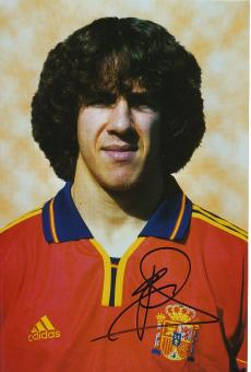Carles Puyol  Spanien Weltmeister WM 2010  Fußball Autogramm  20 x 30 cm Foto original signiert 
