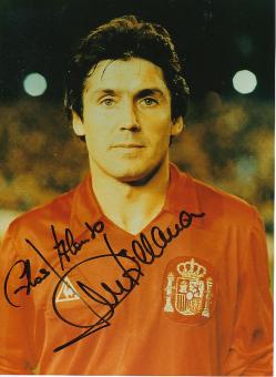 Carlos Santillana  Spanien WM 1978  Fußball Autogramm  20 x 26 cm Foto original signiert 