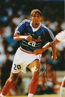 David Trezeguet  Frankreich Weltmeister WM 1998  Fußball Autogramm 30 x 20 cm Foto original signiert 