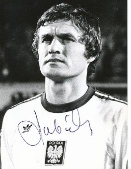 Wlodzimierz Lubanski Polen WM 1974   Fußball Autogramm  Foto original signiert 