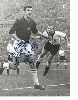 Ferenc Sipos † 1997 Ungarn WM 1958  Fußball Autogramm  15 x 21 cm Foto original signiert 
