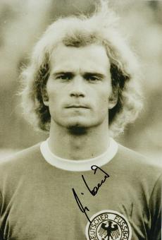 Uli Hoeneß  DFB Weltmeister WM 1974  Fußball Autogramm 30 x 20 cm Foto original signiert 