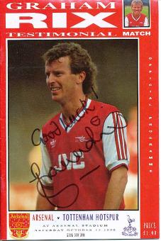 Graham Rix  FC Arsenal London  Fußball Autogramm Heft original signiert 