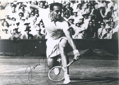 Jaroslav Drobny † 2001 CSSR  Tennis Autogramm 17 x 24 cm Foto original signiert 