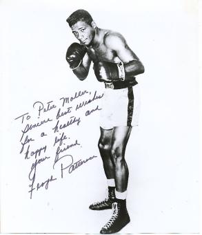 Floyd Patterson † 2006  USA Weltmeister  Boxen  Autogramm 20 x 24 cm Foto original signiert 