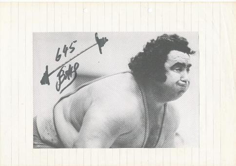 Vasily Alekseyev † 2011  UDSSR Rußland Gewichtheben  Autogramm Bild  original signiert 
