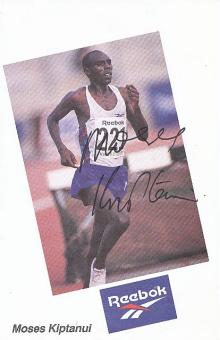 Moses Kiptanui  Kenia Leichtathletik Autogramm Blatt original signiert 