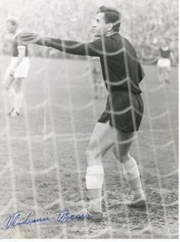 Vladimir Beara † 2014 Jugoslawien WM 1950  Fußball Autogramm  17 x 22 cm Foto original signiert 