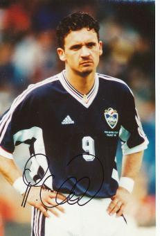 Predrag Mijatovic  Jugoslawien WM 1998   Fußball Autogramm  30 x 20 cm Foto original signiert 