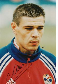 Savo Milosevic  Jugoslawien WM 1990  Fußball Autogramm  30 x 20 cm Foto original signiert 