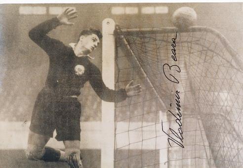 Vladimir Beara † 2014  Jugoslawien WM 1950   Fußball Autogramm  30 x 20 cm Foto original signiert 