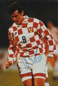 Davor Suker  Kroatien  WM 1998   Fußball Autogramm  30 x 20 cm Foto original signiert 