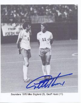 Geoff Hurst  England Weltmeister WM 1966  Fußball Autogramm 20 x 25 cm Foto original signiert 