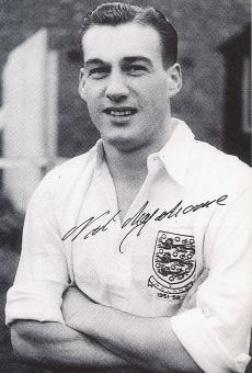 Nat Lofthouse † 2014 England WM 1954  Fußball Autogramm 30 x 20 cm Foto original signiert 