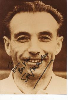 Stanley Matthews † 2000 England WM 1950  Fußball Autogramm 28 x 20 cm Foto original signiert 