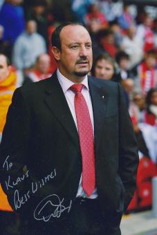Rafael Benitez  FC Liverpool  Fußball Autogramm 30 x 20 cm Foto original signiert 