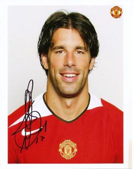 Ruud van Nistelrooy  Manchester United  Fußball Autogramm 26 x 20 cm Foto original signiert 