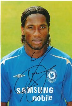 Didier Drogba  FC Chelsea London  Fußball Autogramm 30 x 20 cm Foto original signiert 