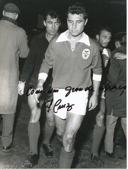 Fernando Cruz   Benfica Lissabon + Portugal WM 1966   Fußball Autogramm 16 x 21 cm Foto original signiert 