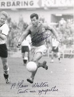 Just Fontaine † 2023  Frankreich WM 1958  Fußball Autogramm 16 x 21 cm Foto original signiert 