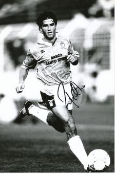 Karl Heinz Riedle   Lazio Rom  Fußball Autogramm 15 x 21 cm Foto original signiert 