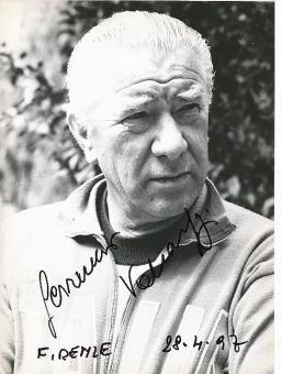 Ferruccio Valcareggi † 2005 Italien Europameister EM 1968   Fußball Autogramm 18 x 24 cm Foto original signiert 