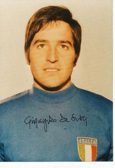 Giancarlo De Sisti  Italien WM 1970   Fußball Autogramm 30 x 20 cm Foto original signiert 