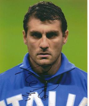 Christian "Bobo" Vieri  Italien  Fußball Autogramm 25 x 20 cm Foto original signiert 