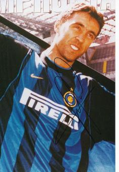 Hakan Sükür  Inter Mailand   Fußball Autogramm 30 x 20 cm Foto original signiert 