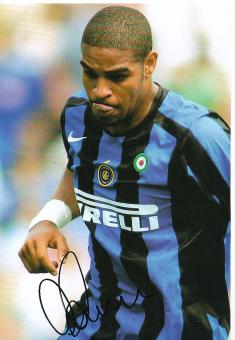 Adriano  Inter Mailand   Fußball Autogramm 30 x 20 cm Foto original signiert 