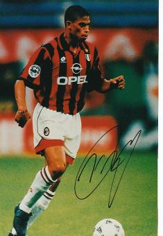 Michael Reiziger   AC Mailand   Fußball Autogramm 30 x 20 cm Foto original signiert 