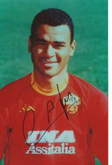Cafu  AS Rom & Brasilien Weltmeister WM 1994 + 2002  Fußball Autogramm 30 x 20 cm Foto original signiert 