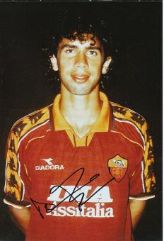 Damiano Tommasi  AS Rom  Fußball Autogramm 30 x 20 cm Foto original signiert 