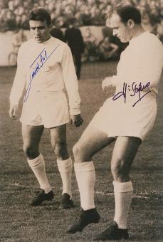 Luis del Sol † 2021  & Alfredo Di Stefano † 2014   Real Madrid  Fußball Autogramm 30 x 20 cm Foto original signiert 
