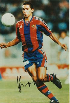 Giovanni   FC Barcelona  Fußball Autogramm 30 x 20 cm  Foto original signiert 