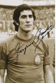 Gregorio Benito † 2020  Spanien  Fußball Autogramm 30 x 20 cm Foto original signiert 