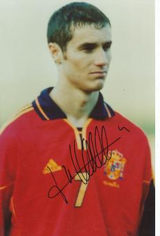 Ivan Helguera   Spanien   Fußball Autogramm 30 x 21 cm Foto original signiert 