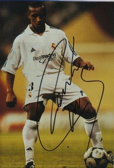Roberto Carlos   Real Madrid  Fußball Autogramm 30 x 20 cm Foto original signiert 