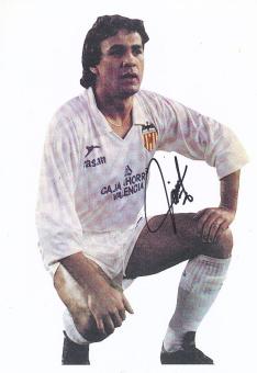 Rabah Madjer  FC Valencia  Fußball Autogramm 30 x 20 cm Foto original signiert 