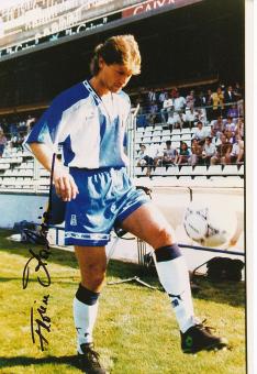 Florin Raducioiu  Espanyol Barcelona  Fußball Autogramm 30 x 21 cm Foto original signiert 