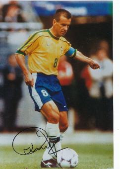 Carlos Dunga  Brasilien Weltmeister WM 1994  Fußball Autogramm 30 x 20 cm Foto original signiert 