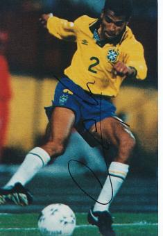 Cafu Brasilien Weltmeister WM 1994 + 2002  Fußball Autogramm 30 x 20 cm Foto original signiert 