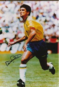 Bebeto  Brasilien Weltmeister WM 1994  Fußball Autogramm 30 x 20 cm Foto original signiert 