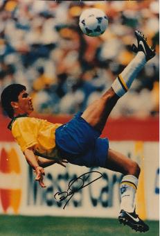 Bebeto  Brasilien Weltmeister WM 1994  Fußball Autogramm 30 x 20 cm Foto original signiert 