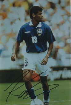 Aldair Brasilien Weltmeister WM 1994  Fußball Autogramm 30 x 20 cm Foto original signiert 